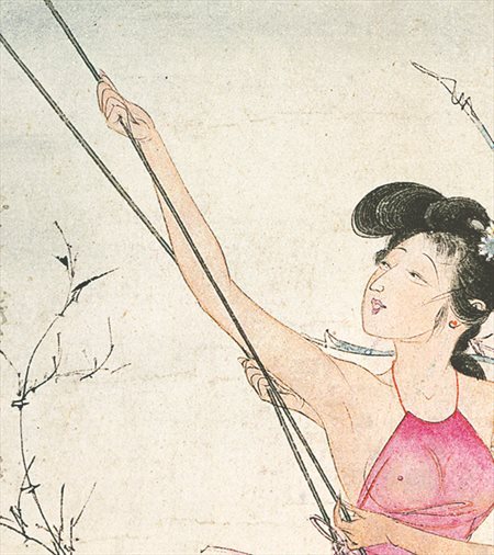 春宫图-胡也佛的仕女画和最知名的金瓶梅秘戏图